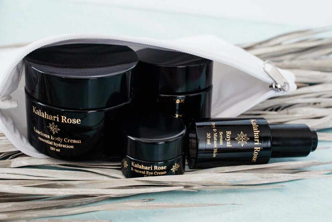 Kalahari Rose Discovery Kit packaging – perfect starter skincare set