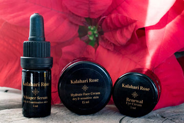 Kalahari Rose natural face serum holiday skincare gift set