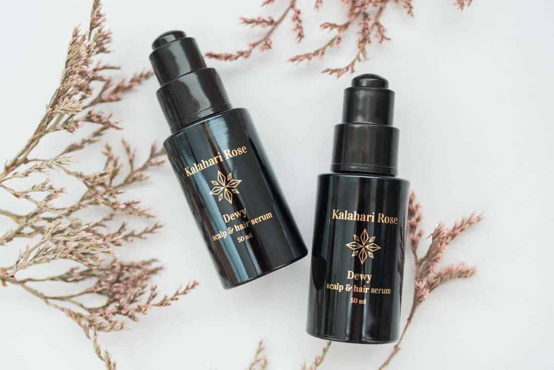 Kalahari Rose Dewy Scalp and Hair Serum bottle