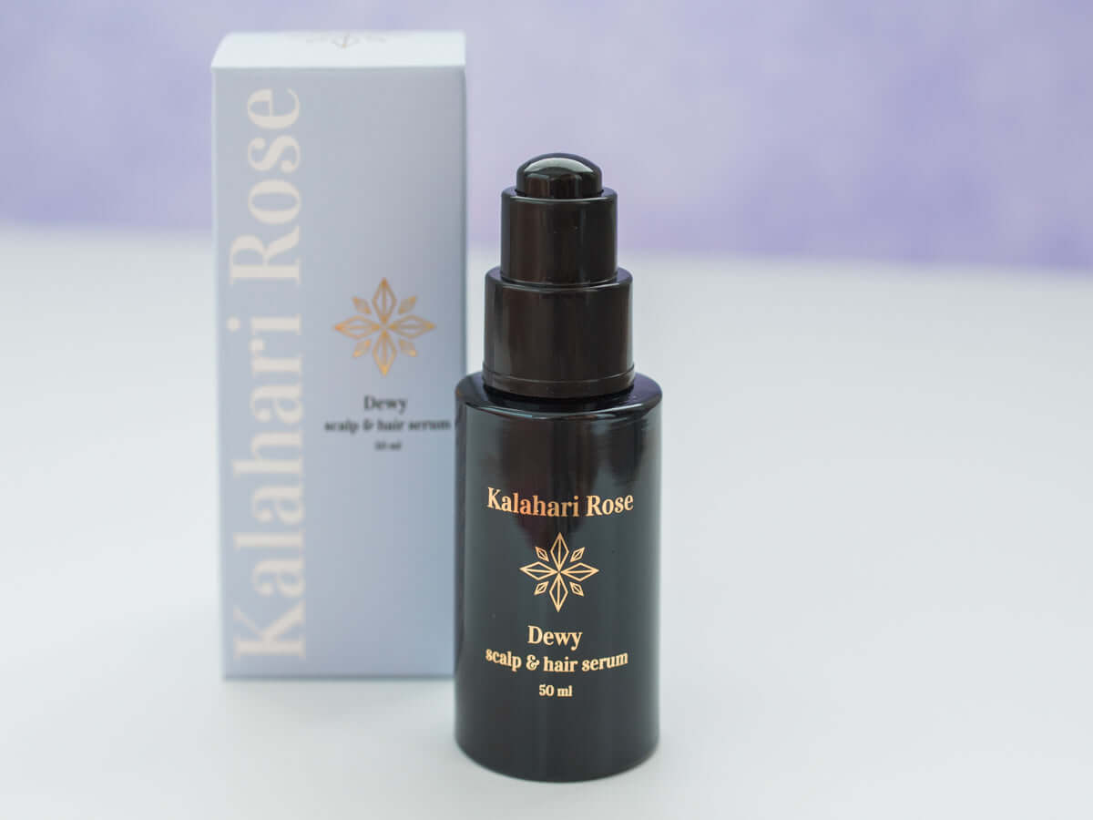 Kalahari Rose Dewy Hair Serum – vegan, chemical-free scalp and hair care