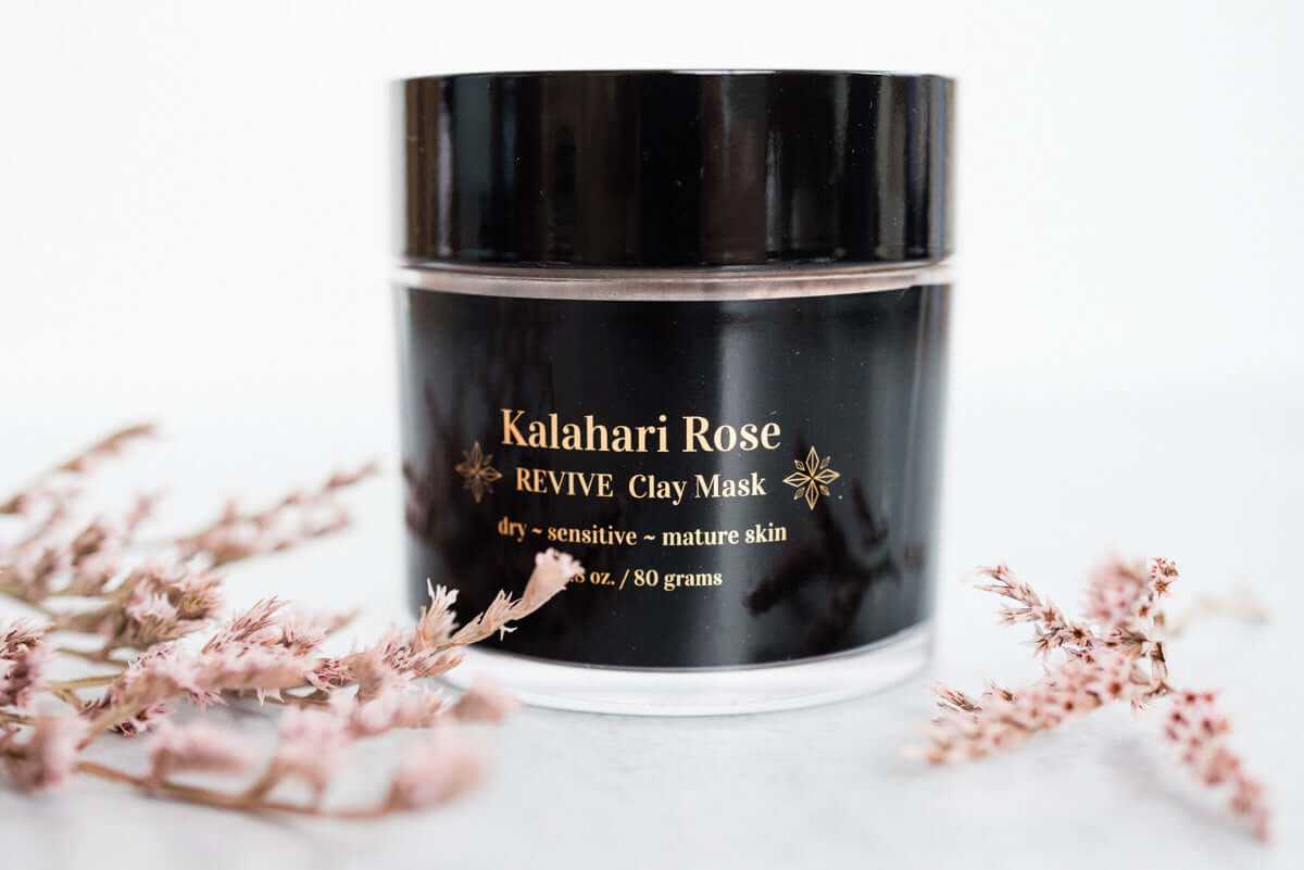 Kalahari Rose Clay Mask – eco-friendly natural face mask packaging