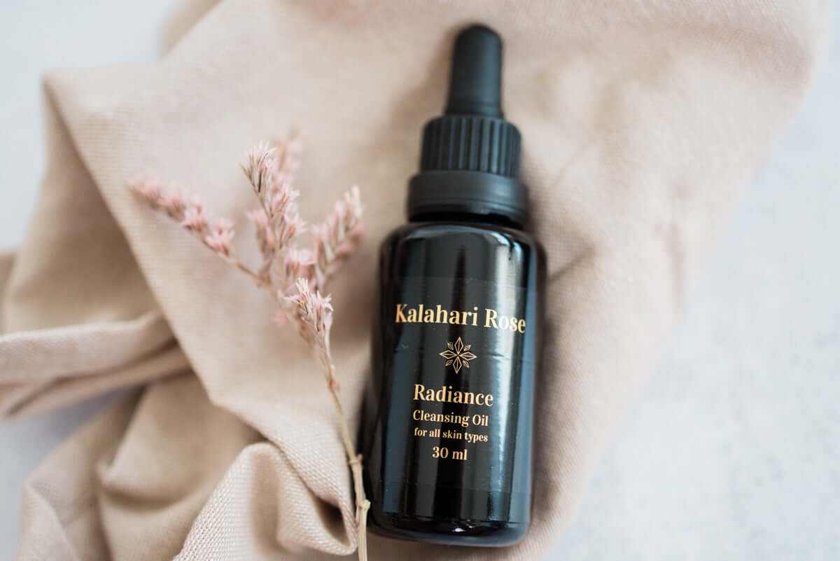 Kalahari Rose Radiance Cleansing Oil – balancing oil cleanser for all skin types