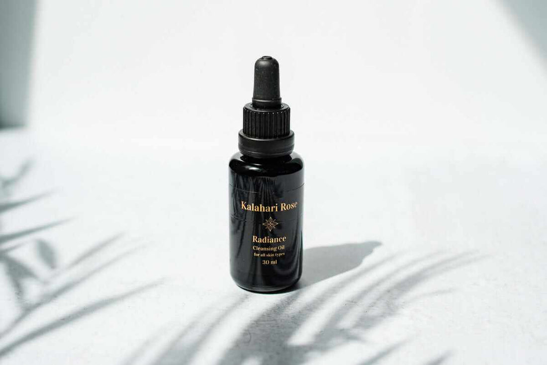 Kalahari Rose Radiance Face Cleansing Oil bottle — gentle natural oil cleanser