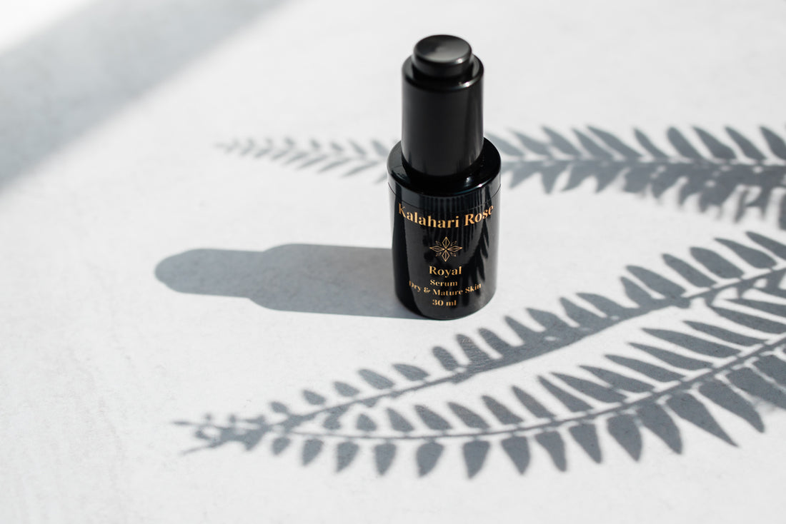 Kalahari Rose Royal Facial Serum bottle — luxury anti-aging face oil