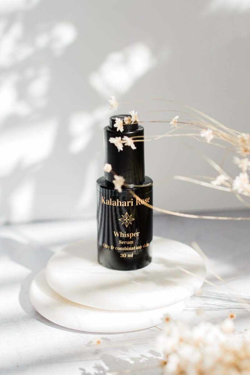 Kalahari Rose Whisper Face Serum – lightweight glow-boosting serum for oily and normal skin